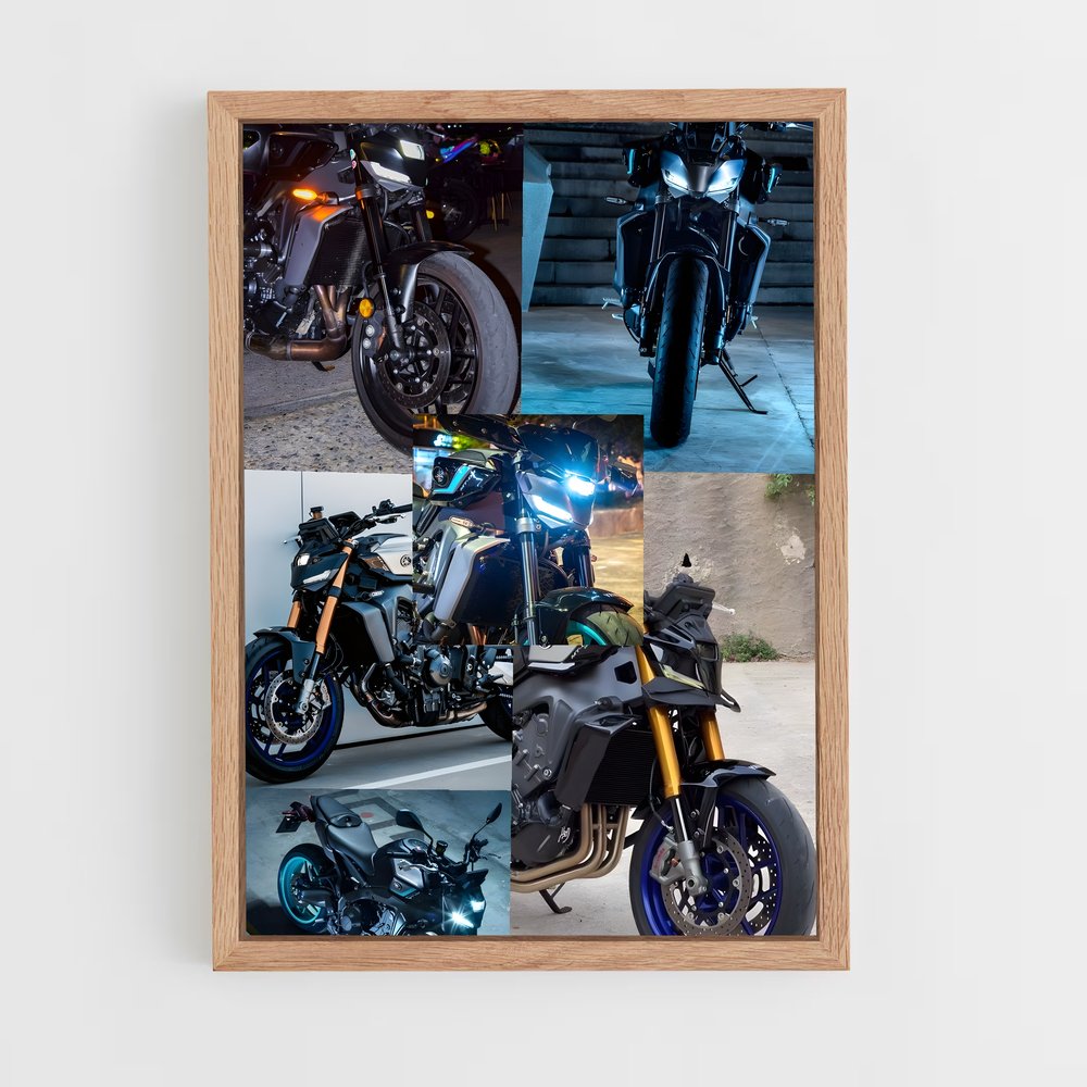 Poster Riders en Colonne – affiche Yamaha (vue 4)